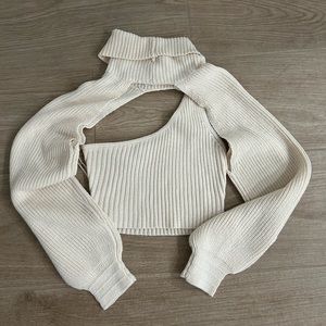 Sweater crop-top set